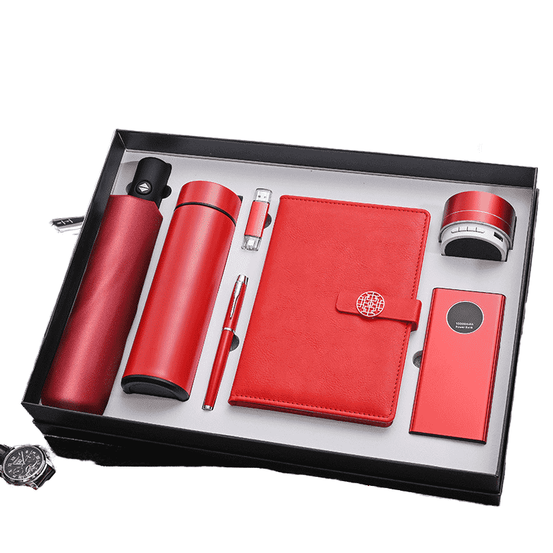 7-in-1-Geschenkbox mit individuellem Logo für die Abschlussfeier der Mitarbeiter