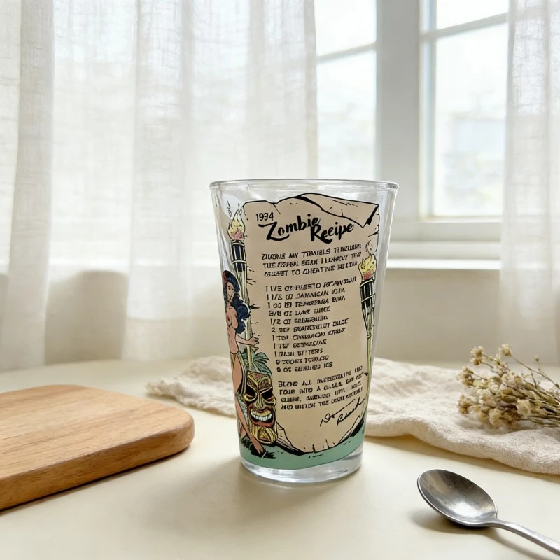 Vintage Zombie Comic Print Pint Glasses