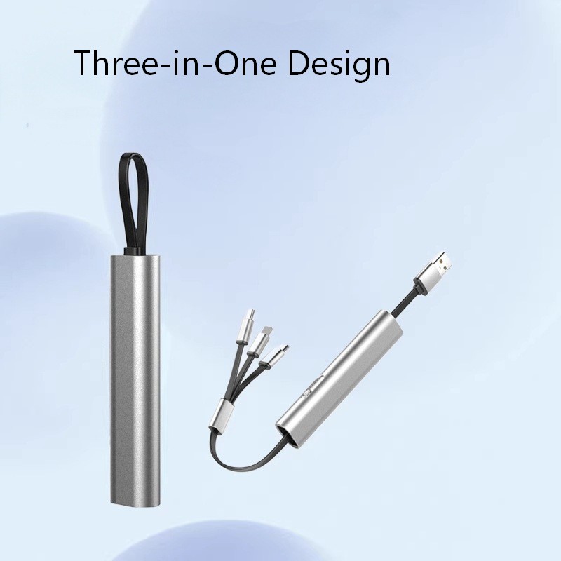 Einziehbares 3-in-1-Multi-USB-Ladekabel